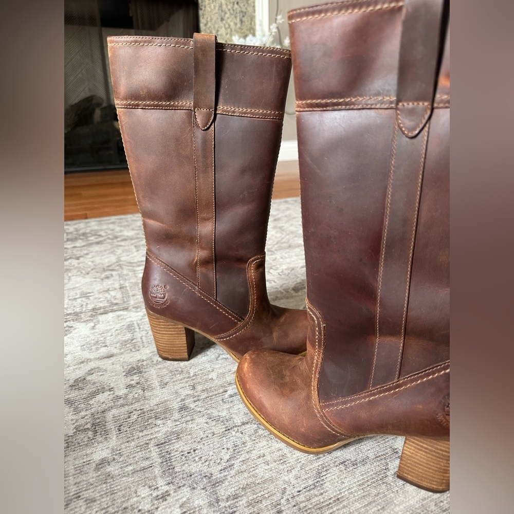 Timberland Women's Brown Heeled Boots - Picture 3 of 5